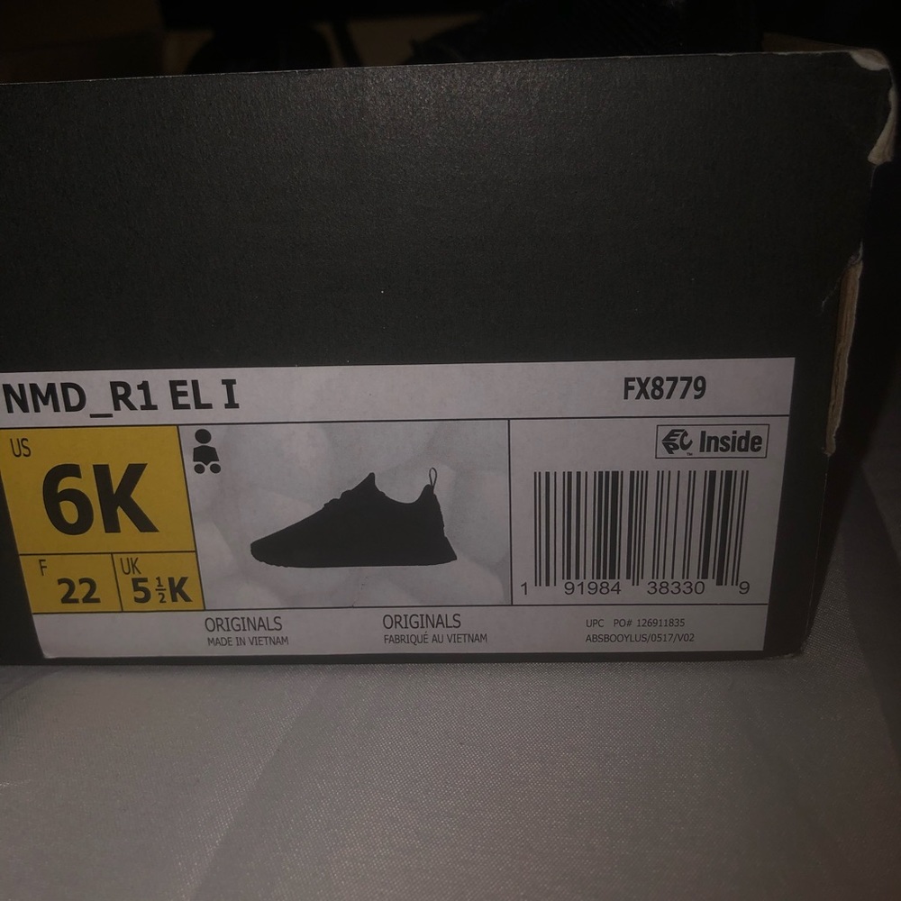 Adidias black kids sneakers